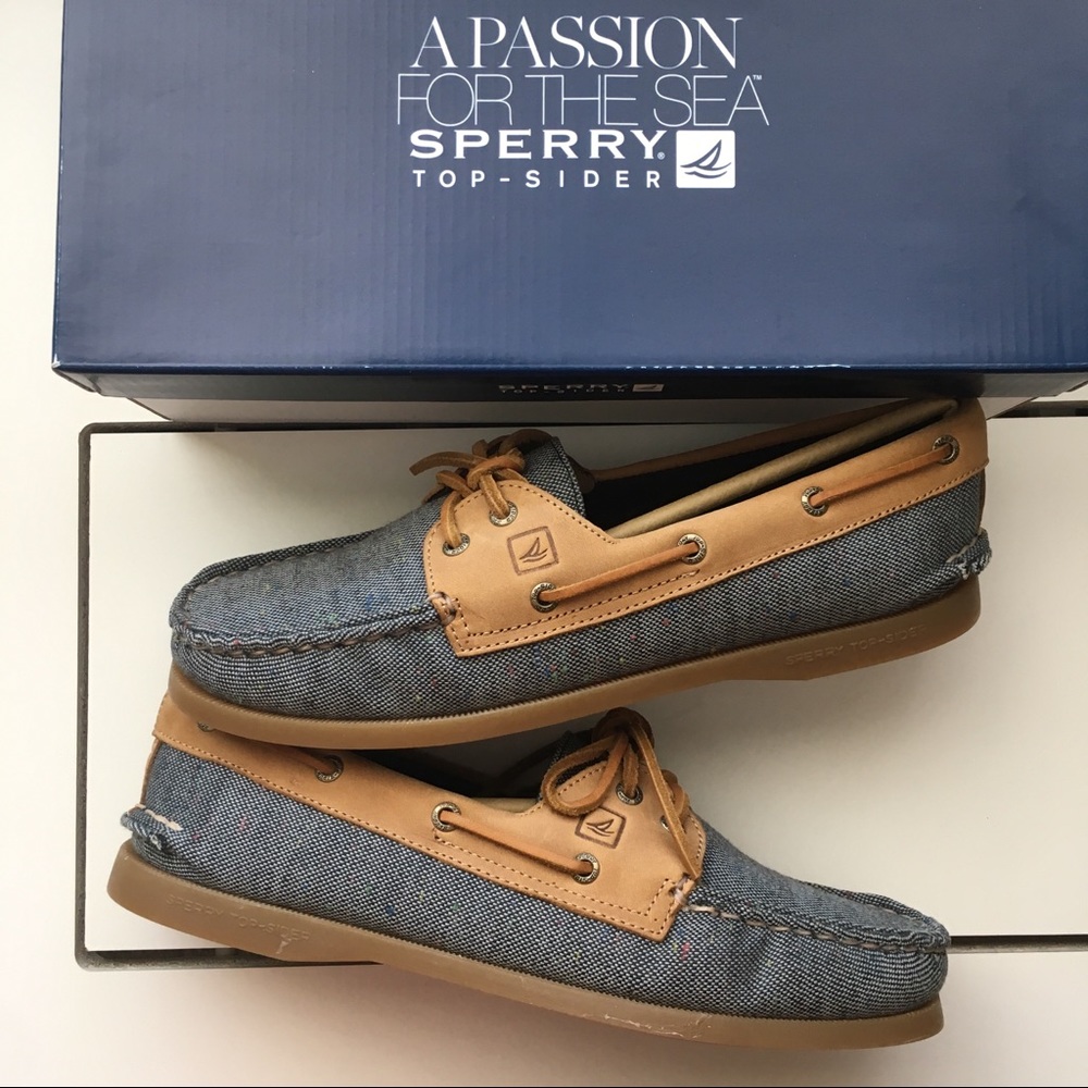 Sperry Top-Sider 2-Eye Flecked Canvas Boat Shoe